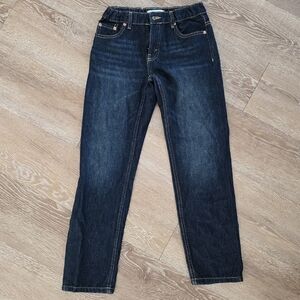 Zara Kids Dark Blue Kids Jeans With Washed Knee Detail